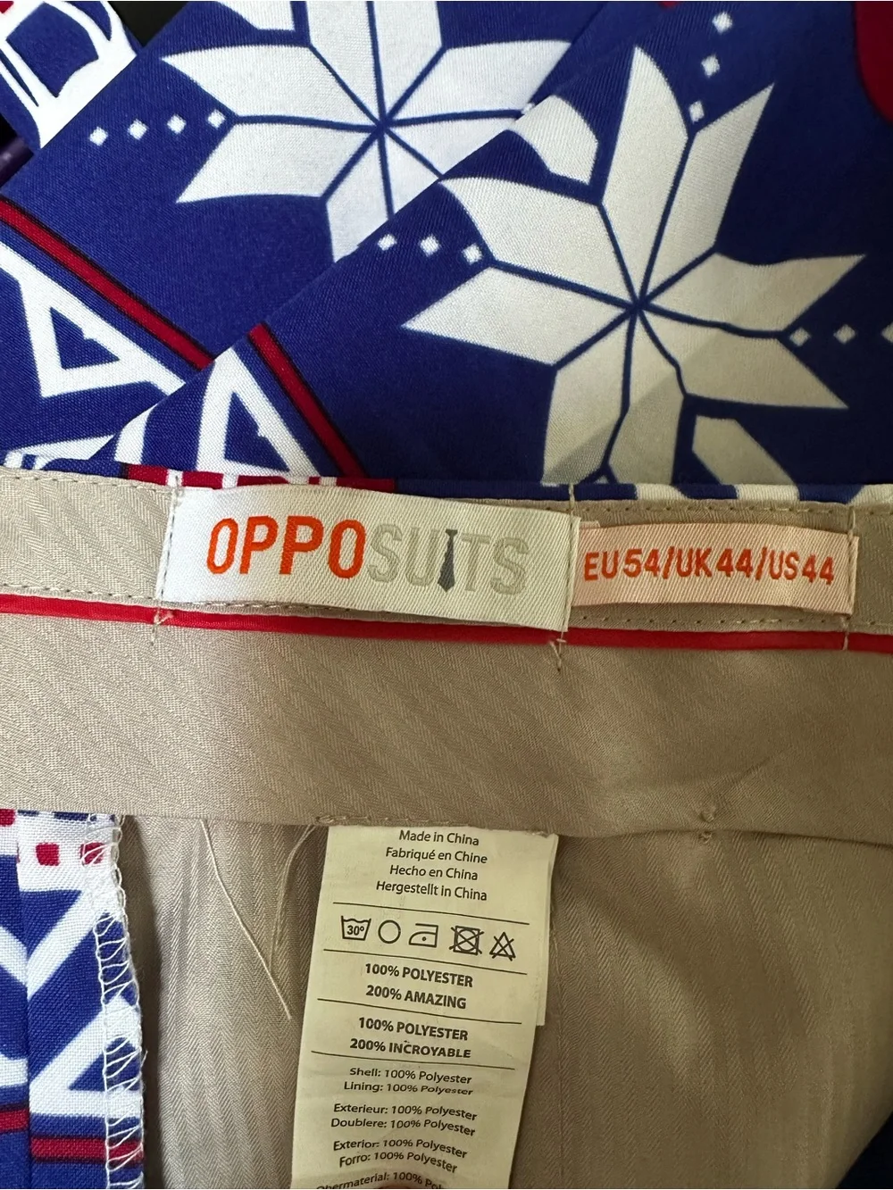 OPPOSUITS - Christmas suit! Blazer size 46 pants 44